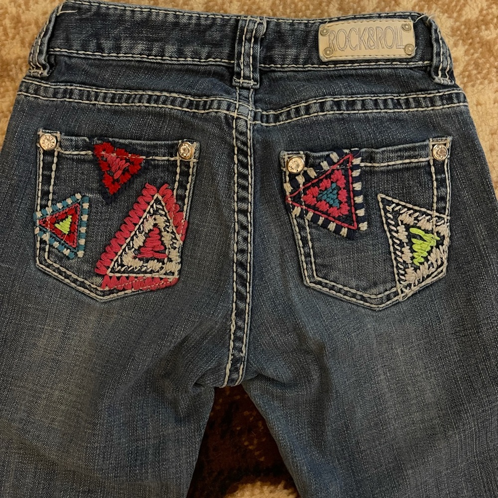 Size 12 Rock & Roll girls bootcut jeans